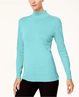 Karen Scott Mock-Neck Sweater, Created for Macy's