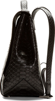 Thumbnail for your product : Proenza Schouler Black Etched Leather Python-Pattern Backpack