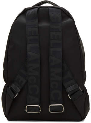 Stella McCartney Black Logo Go Falabella Backpack