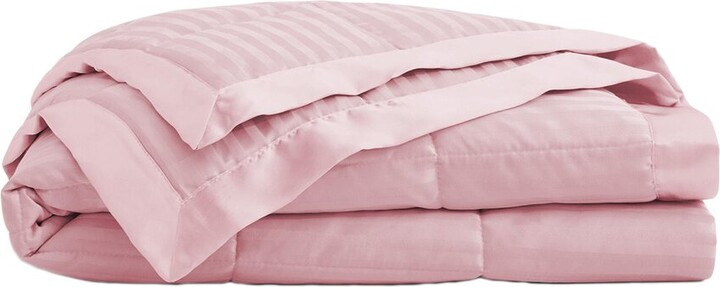 UNIKOME All Seasons Down Alternative Bed Blanket with Satin Trim