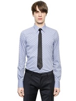 Thumbnail for your product : Dolce & Gabbana Square Jacquard Stretch Cotton Shirt