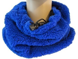 Strawberry Hill Cottage Rockjock Unisex Reversible Soft Faux Fur Snood/Neck Warmer/Scarf - 4 colours (Blue)