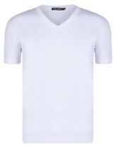 Thumbnail for your product : Dolce & Gabbana Plate Logo V Neck T Shirt
