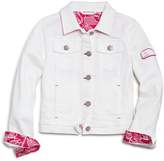 Thumbnail for your product : Vineyard Vines Girls' White Denim Jacket