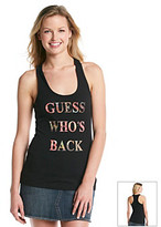 Thumbnail for your product : GUESS Who's Back" Tank
