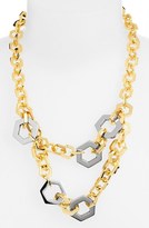 Thumbnail for your product : Tory Burch Hexagon Two-Strand Necklace