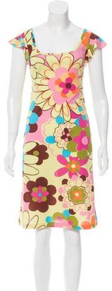 Dolce & Gabbana Sleeveless Floral Print Dress
