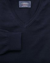 Thumbnail for your product : Charles Tyrwhitt Navy merino wool v-neck sweater