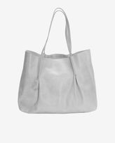 Thumbnail for your product : Nina Ricci Pleated Leather Tote: Grey