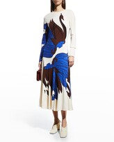 Thumbnail for your product : Tory Burch Printed Long-Sleeve Sheath Dress