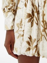 Thumbnail for your product : Dodo Bar Or Anatalya Floral-devore Velvet Dress - Cream
