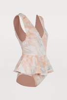 Thumbnail for your product : Marysia Swim Peplum swimsuit with dots
