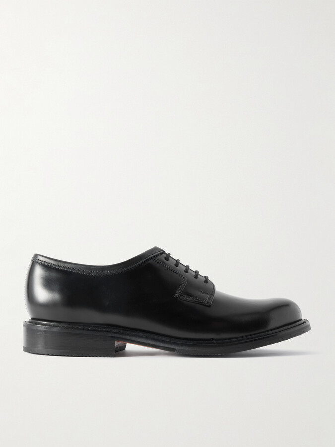 Grenson Camden Polished-Leather Derby Shoes