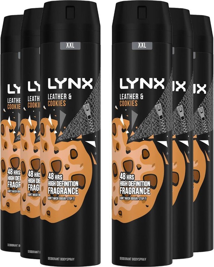 Lynx XXL 'Deodorant' Leather Cookies 'Body Spray' 250ml, Pk
