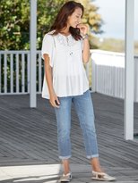 Thumbnail for your product : M&Co Embroidered peasant top