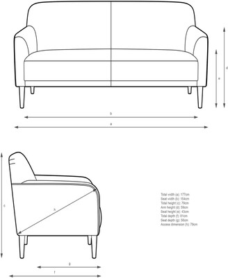 John Lewis & Partners Compact Medium 2 Seater Sofa
