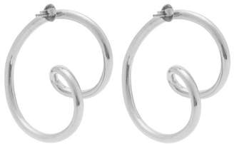 Misho - Twist Mismatched Silver Hoop Earrings - Womens - Silver