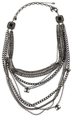 Chanel Cabochon Multistrand Draped Necklace