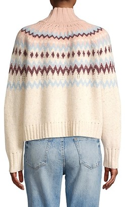 La Vie Rebecca Taylor Fairisle Wool-Blend Knit Sweater