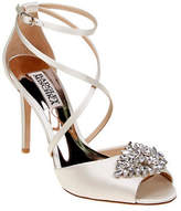 Thumbnail for your product : Badgley Mischka Tatum Embellished Satin Ankle-Strap Pumps