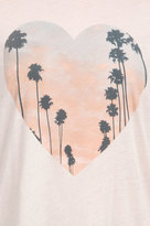 Thumbnail for your product : Wildfox Couture Cali Heart Tee in Ghost Nude