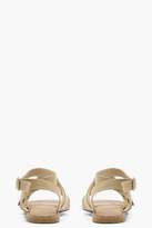 Thumbnail for your product : boohoo Buckle & Pin Stud Sandals