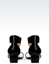 Thumbnail for your product : Giorgio Armani Patent Leather T-Strap Sandal