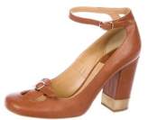 Thumbnail for your product : Chloé Leather Square-Toe Pumps