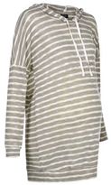 Thumbnail for your product : New Look Maternity Grey Fine Knit Stripe Hooded Jumper