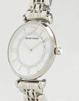 Thumbnail for your product : Emporio Armani Silver T Bar Watch Ar1908