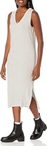 Thumbnail for your product : Amazon Essentials Women's Supersoft Terry Relaxed-Fit Sleeveless V-Neck Midi Dress (Previously Daily Ritual)