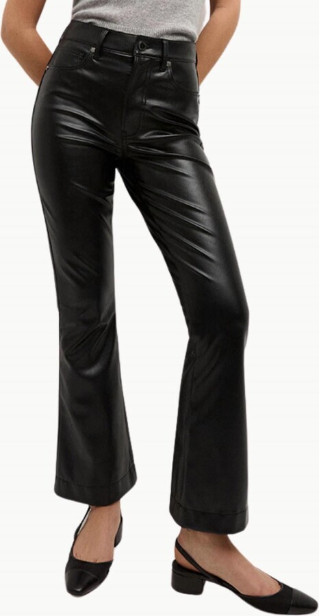 Veronica Beard Carson High Rise Ankle Flare Jeans In Black