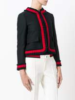 Thumbnail for your product : Gucci cropped Web trim jacket