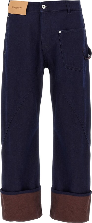 J.W.Anderson 'turn Up Twisted Workwear' Jeans