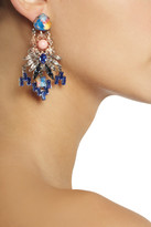 Thumbnail for your product : Swarovski VICKISARGE Rose gold and palladium-plated pearl and crystal earrings