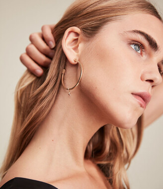 AllSaints Tara Hoop Earrings
