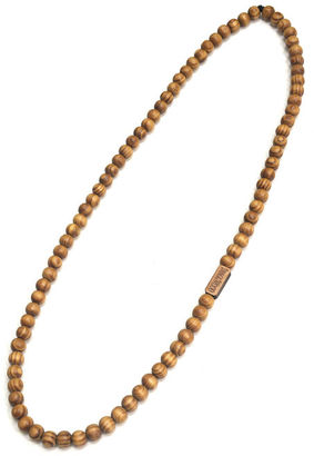 SwaggWood Natural Color Wood Bead Necklace