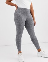 Thumbnail for your product : ASOS Curve DESIGN Curve legging in grey marle
