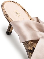 Thumbnail for your product : Gia Couture Bandana Girl 55mm snake-effect pumps
