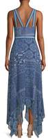 Thumbnail for your product : BCBGMAXAZRIA Lace-Up V-Neck Handkerchief Dress