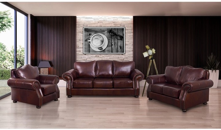brandon distressed whiskey italian leather sofa