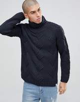 Thumbnail for your product : ONLY & SONS Roll Neck Knitted Sweater
