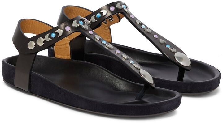 Isabel Marant Enavy leather thong sandals