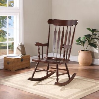 August Grove Rocking Chair, Cappuccino Finish
