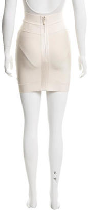 Herve Leger Bodycon Mini Skirt