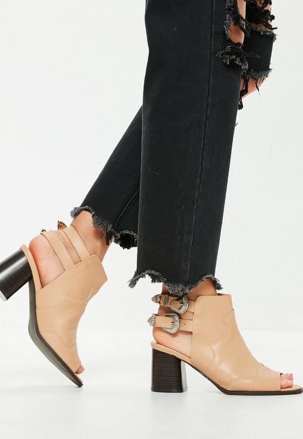 open toe western boots