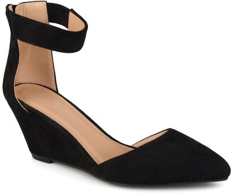 ankle wrap wedge heels