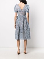 Thumbnail for your product : Self-Portrait Fine Cord Lace Midi Dress