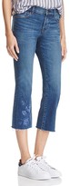 Thumbnail for your product : J Brand Embroidered Raw Hem Selena Jeans in Forget Me Not - 100% Exclusive