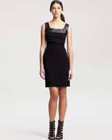 Thumbnail for your product : Kenneth Cole New York Valentina Faux Leather Yoke Dress